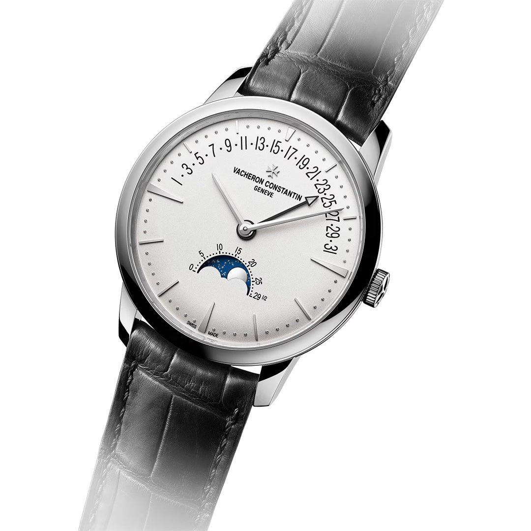 Orologio in oro bianco Patrimony Fasi Lunari Data Retrograda Vacheron constantin
