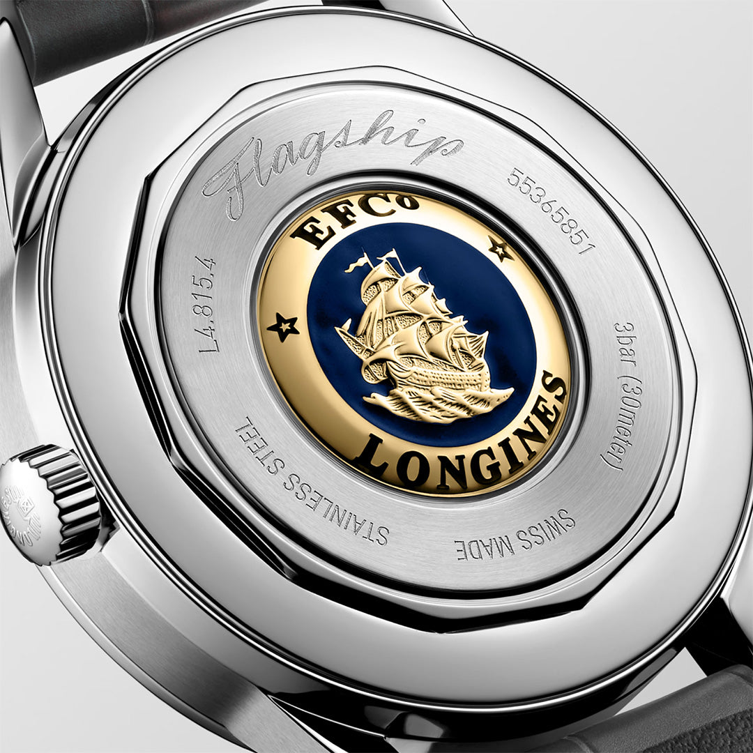 Orologio in acciaio Flagship Heritage Moonphase Longines