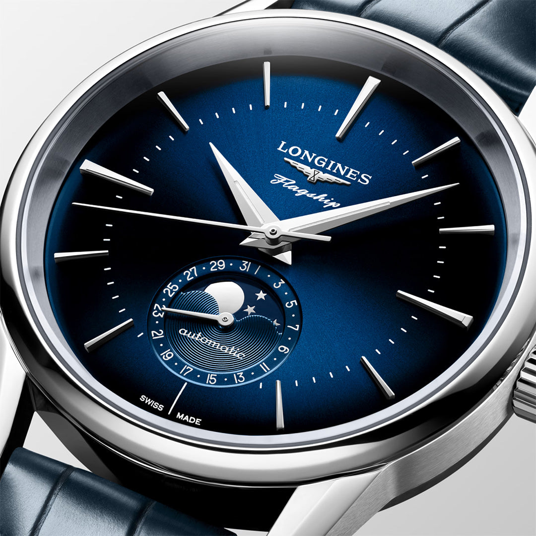 Watch in steel Flagship Heritage Moonphase Longines