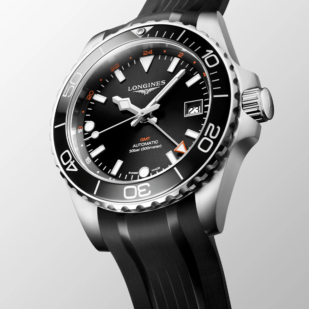 Orologio in acciaio HydroConquest GMT Longines