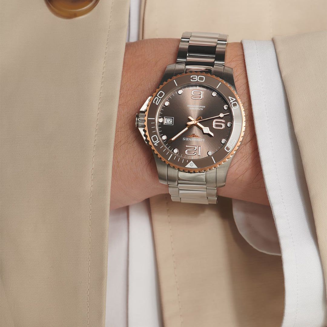 Watch in steel HydroConquest Longines