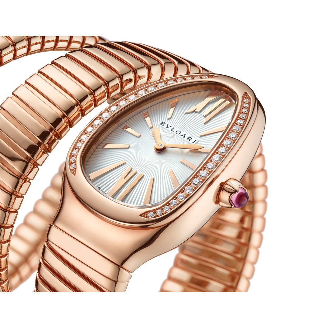 Orologio in oro rosa Serpenti Tubogas Bulgari