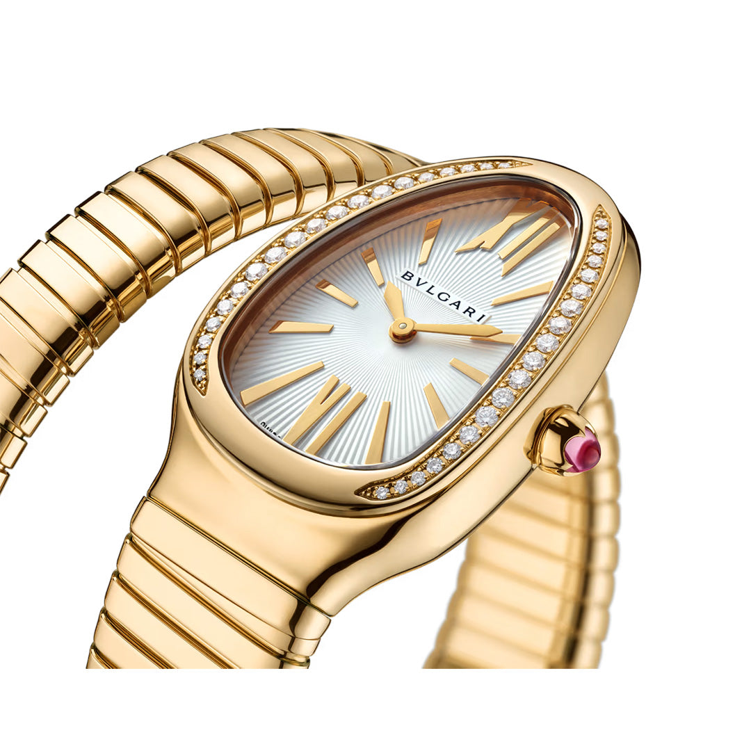 Orologio in oro giallo Serpenti Tubogas Bulgari