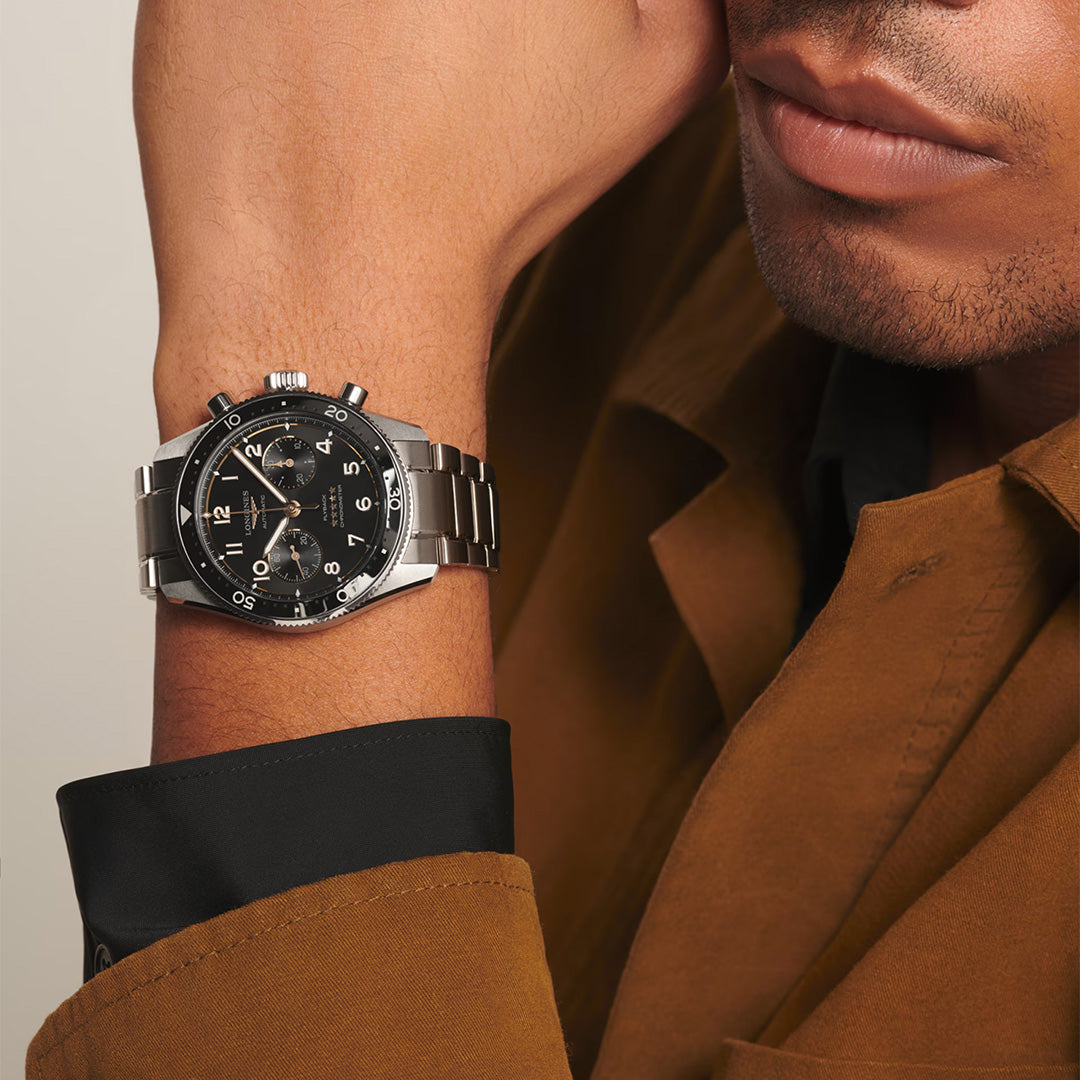 Watch in steel Spirit Flyback Longines