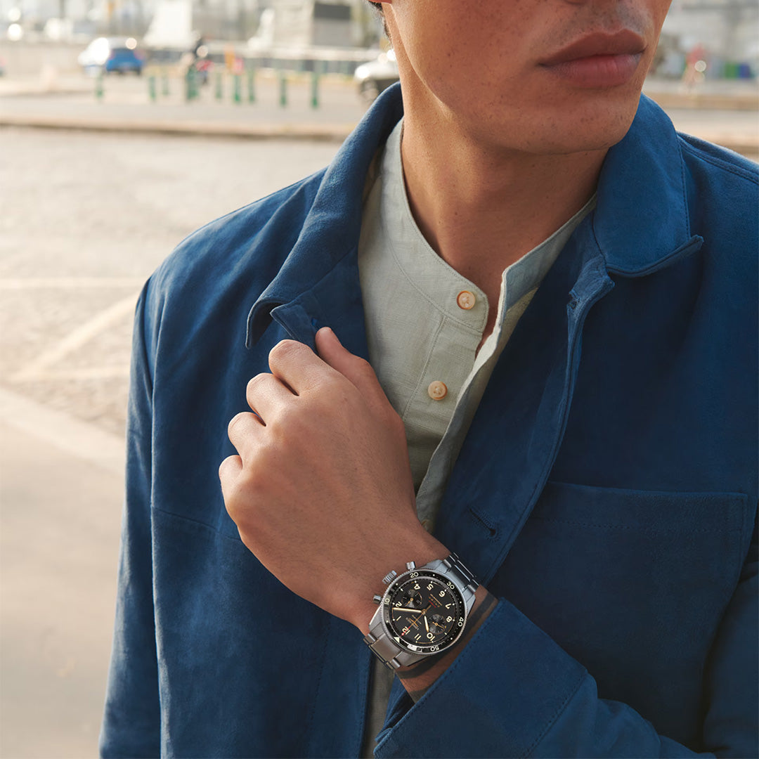 Watch in titanium Spirit Flyback Titanium Longines