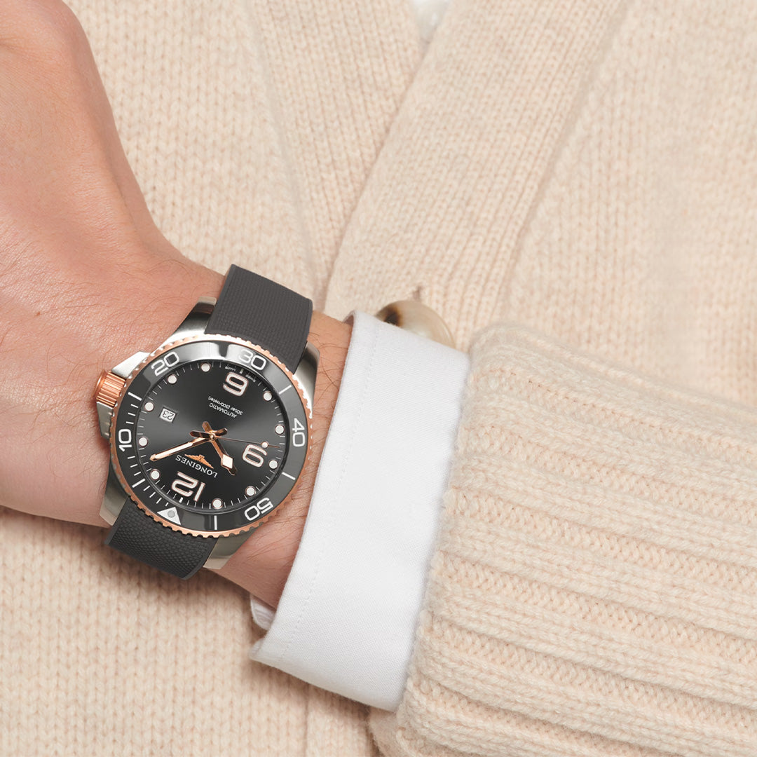 Watch in steel HydroConquest Longines