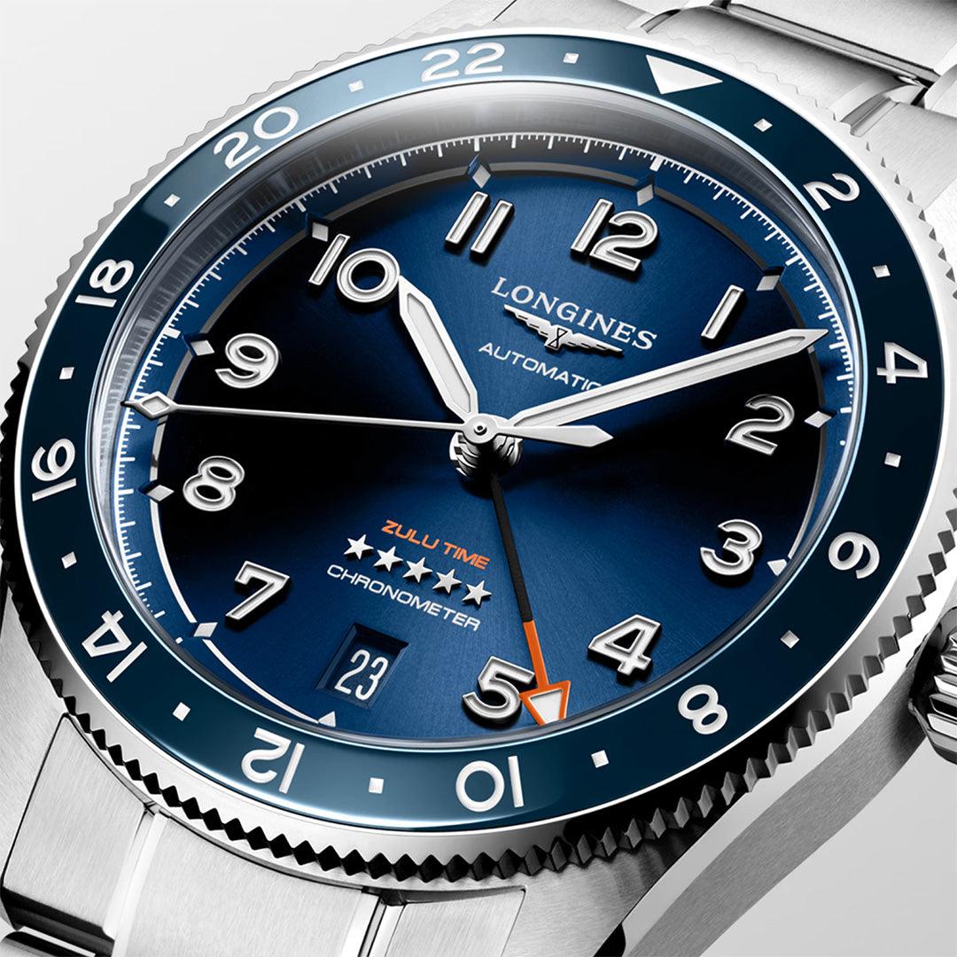 Watch in steel Spirit Zulu Time Longines