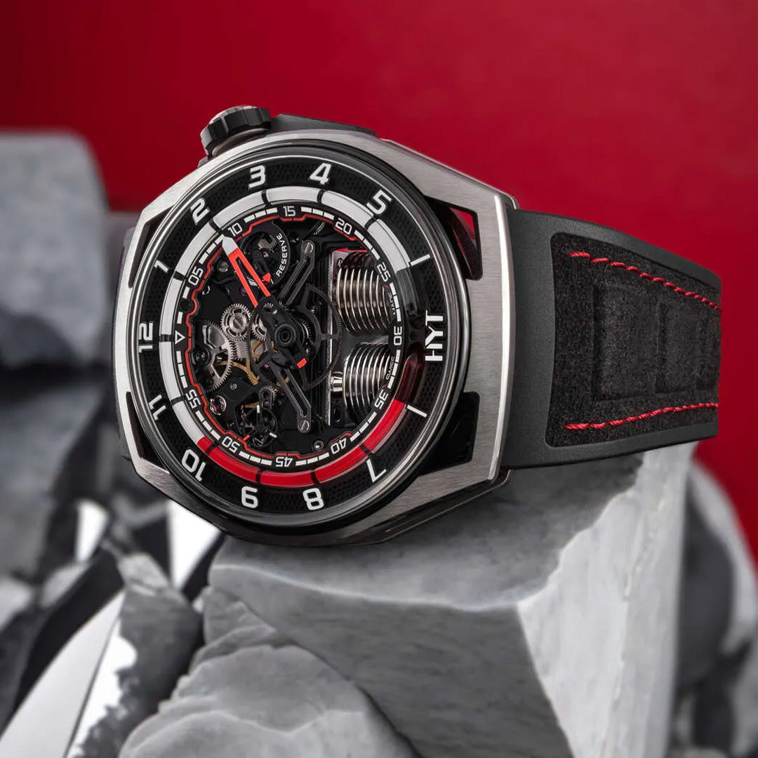 Orologio in titanio Hastroid Silver Red Hyt
