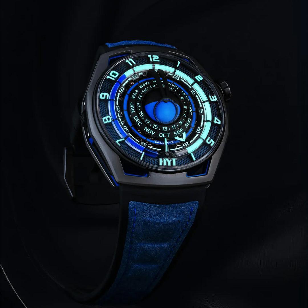 Orologio in titanio Moon Runner Supernova Blue Hyt