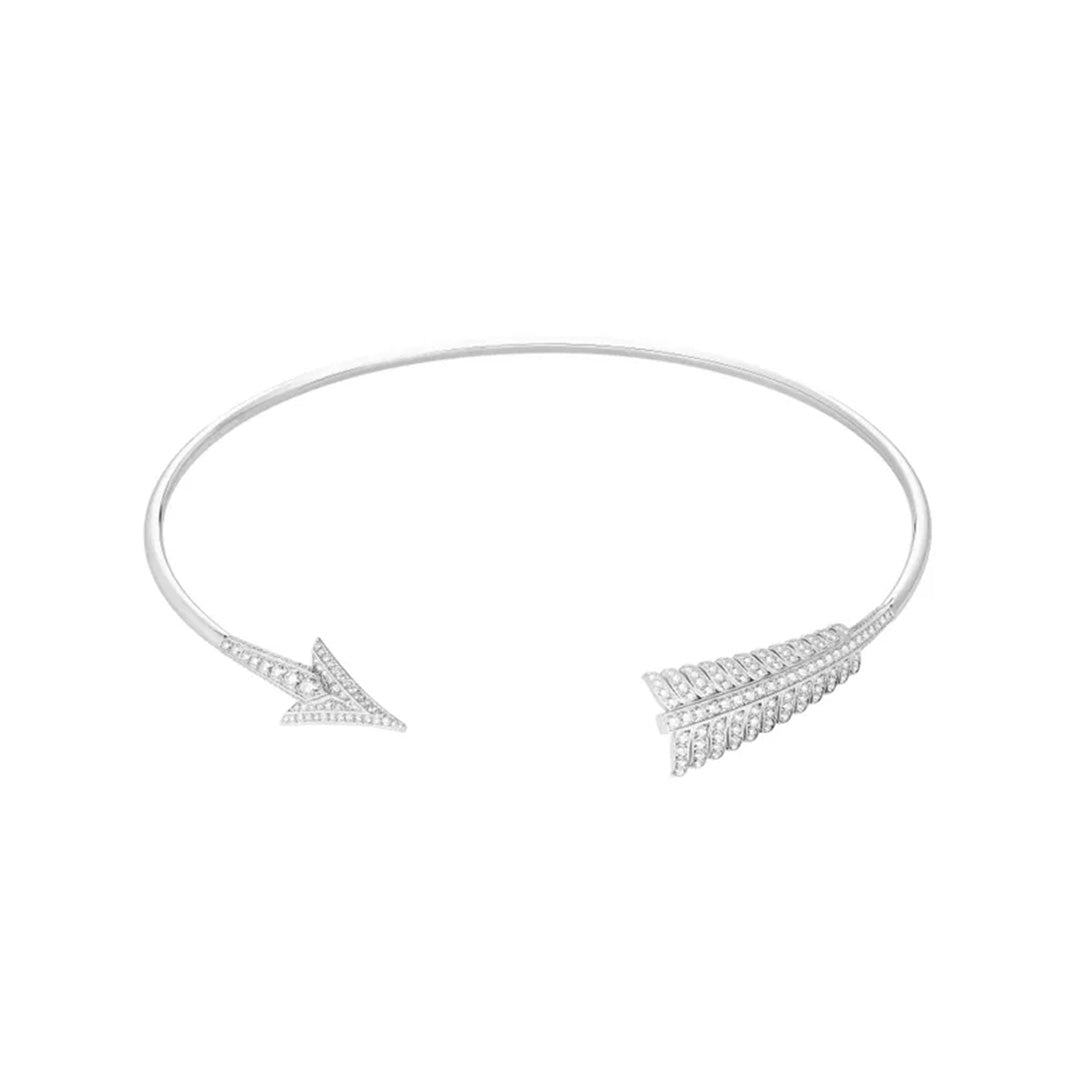 Gioiello in oro bianco Flèche choker Boucheron