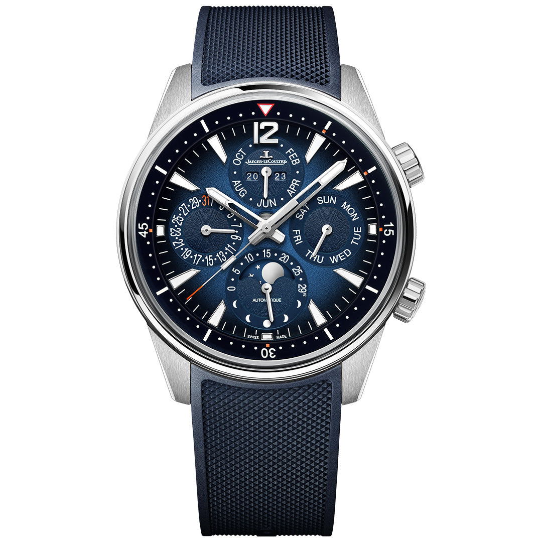 Watch in steel Polaris Perpetual Calendar  Jaeger-lecoultre