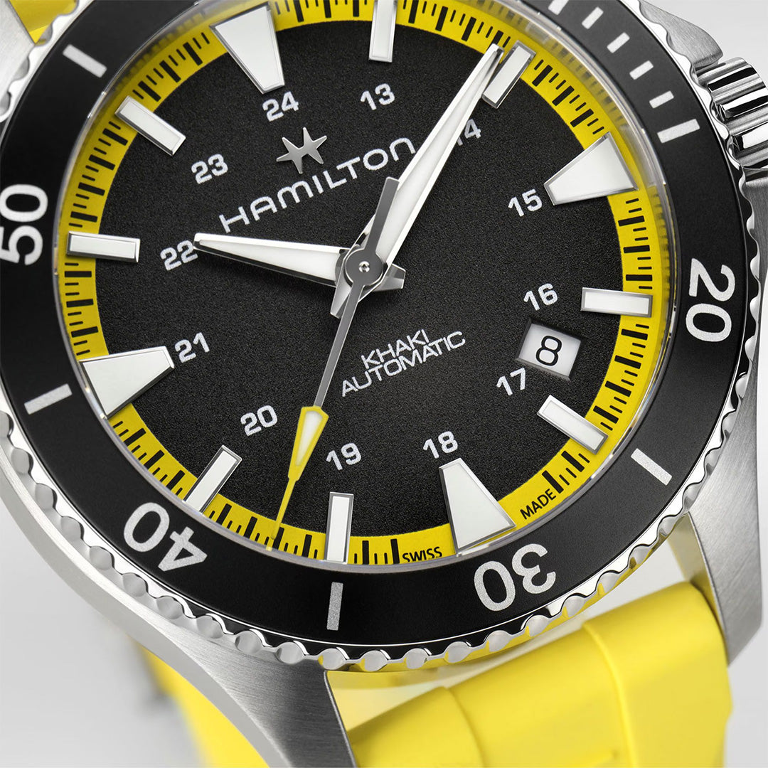 Orologio in acciaio Khaki Navy Scuba Auto Hamilton