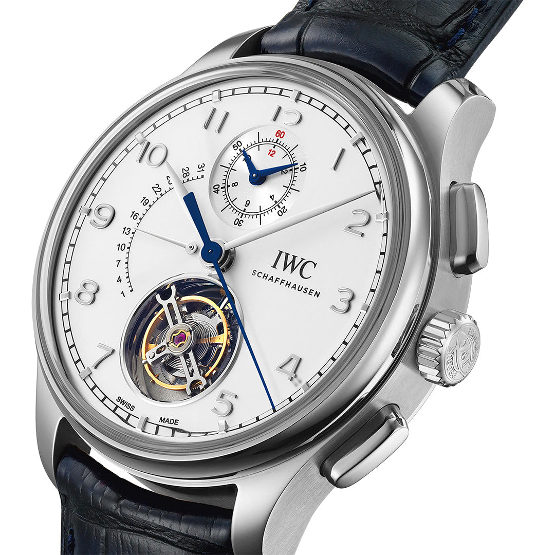 Orologio in platino Portugieser Tourbillon Rétrograde Chronograph Iwc