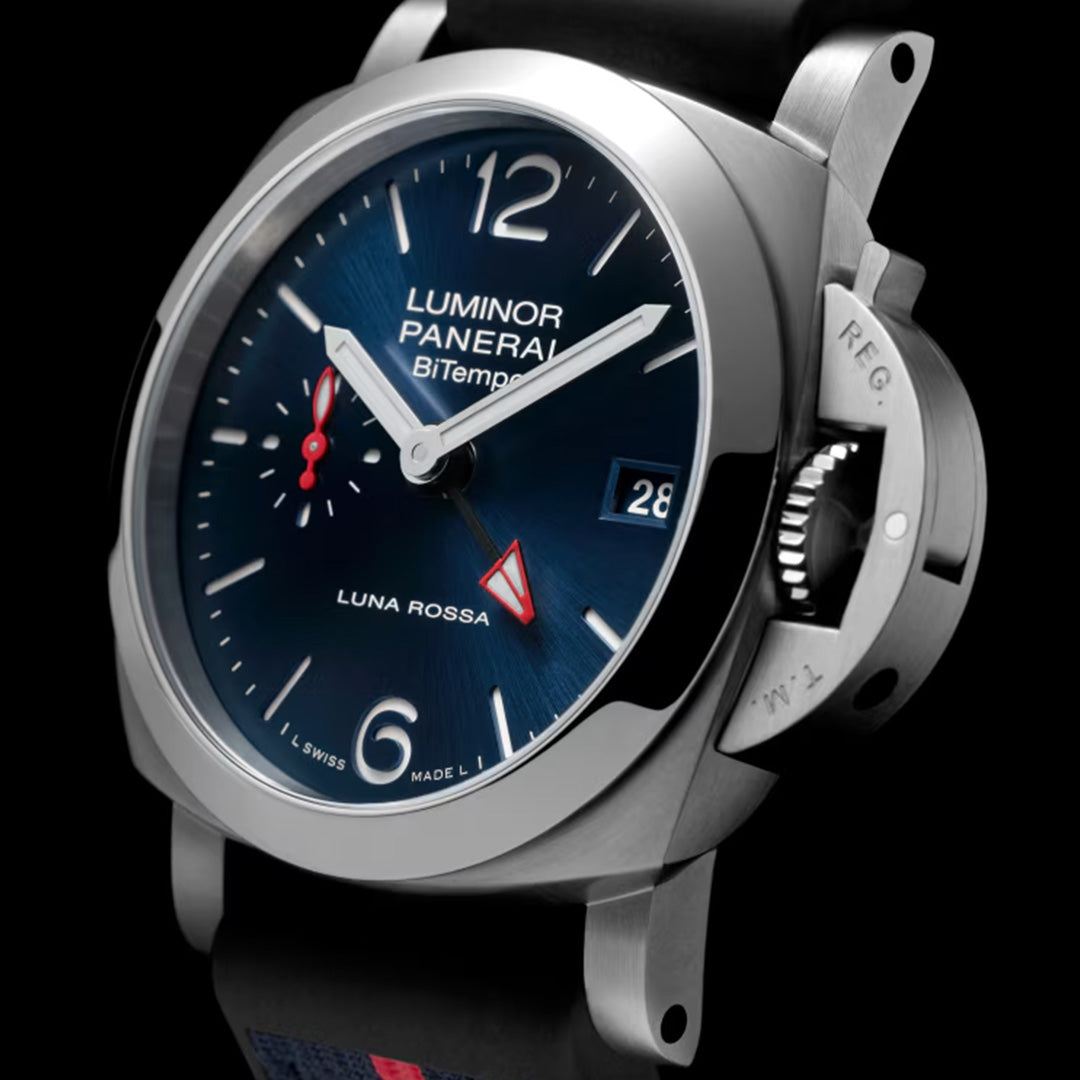 Watch in steel Luminor Quaranta BiTempo Luna Rossa Panerai