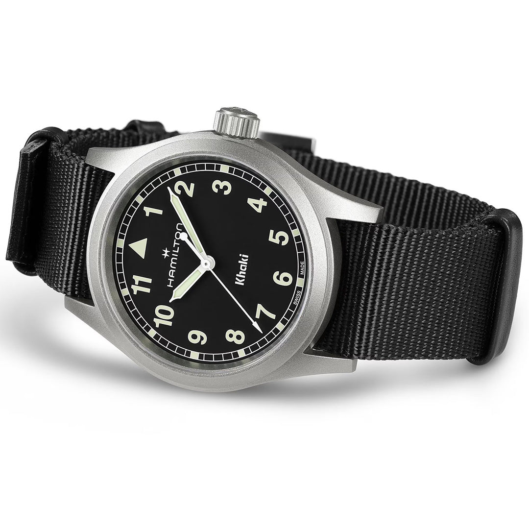 Watch in steel Khaki Field Quartz Hamilton