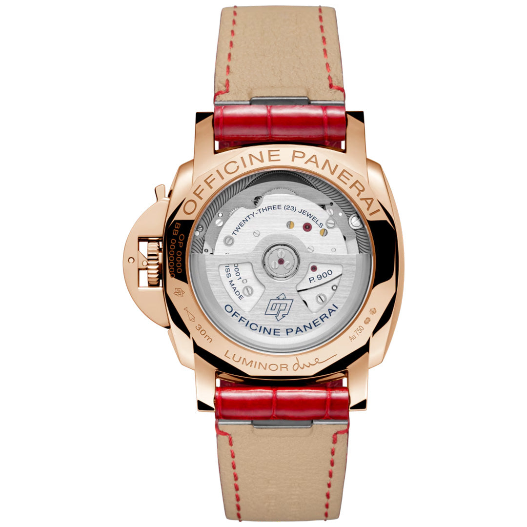 Watch in rose gold Luminor Due Goldtech™ Madreperla Panerai