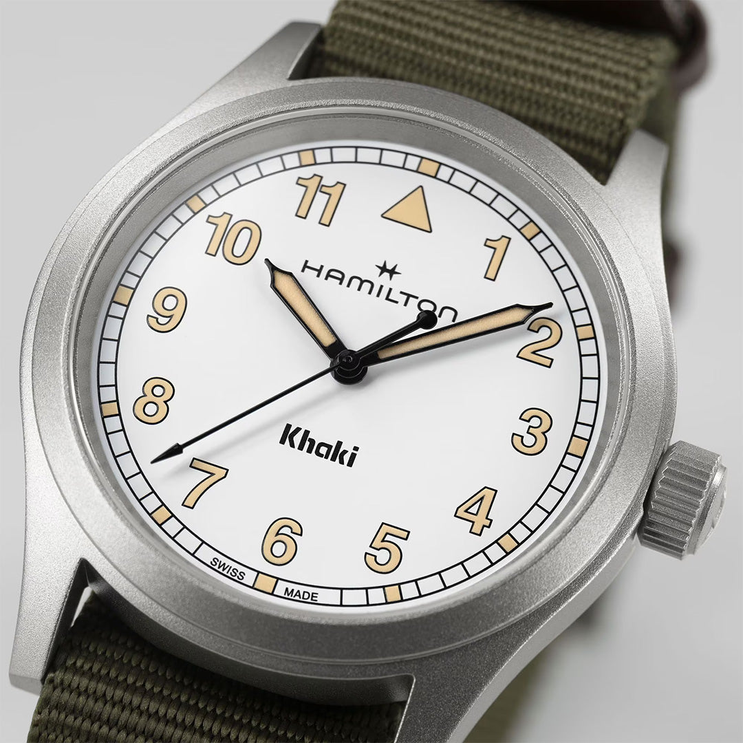 Watch in steel Khaki Field Quartz Hamilton