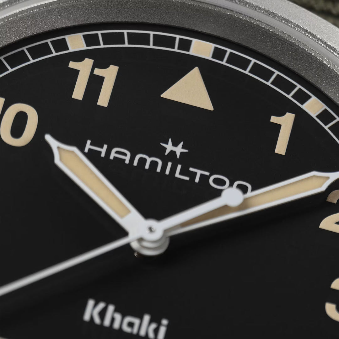 Watch in steel Khaki Field Quartz Hamilton