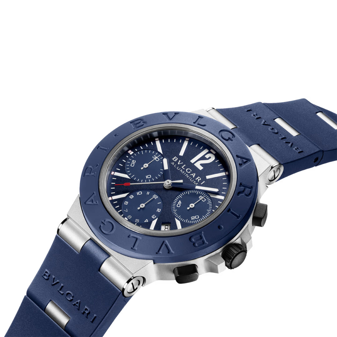 Orologio in alluminio e caucciu Bvlgari Aluminium Bulgari