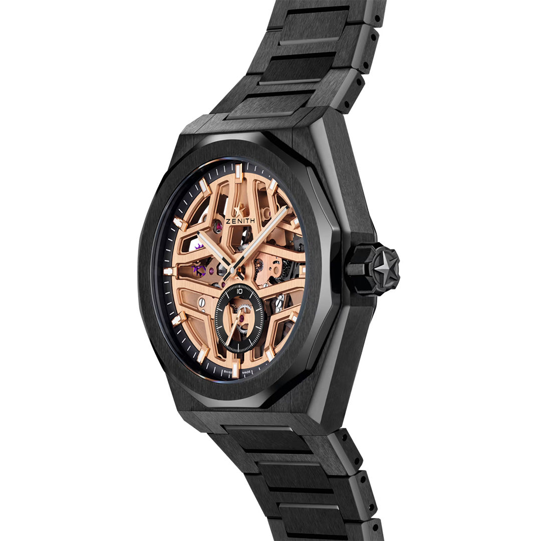 Orologio in ceramica nera Defy Skyline Skeleton Zenith