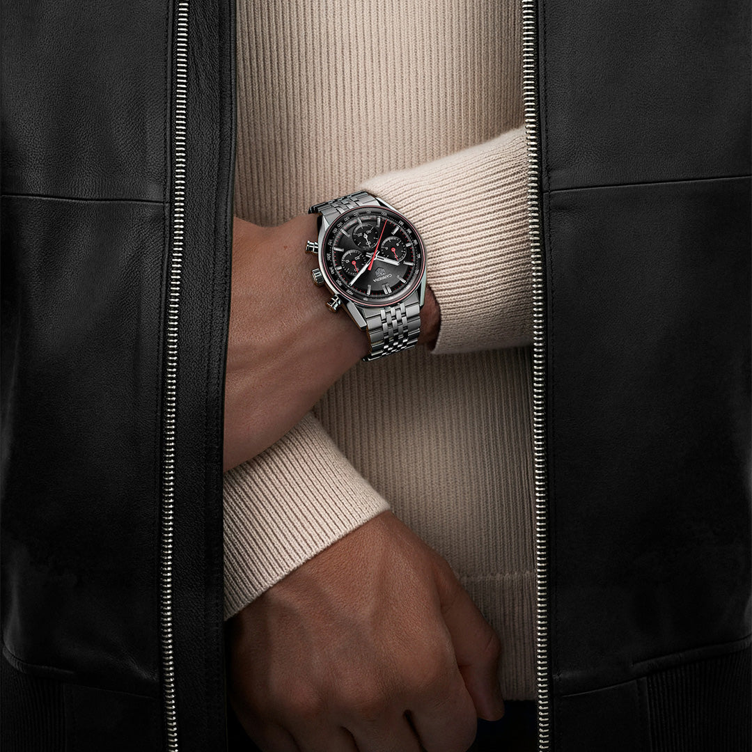 Orologio in acciaio Carrera Chronograph Tag heuer