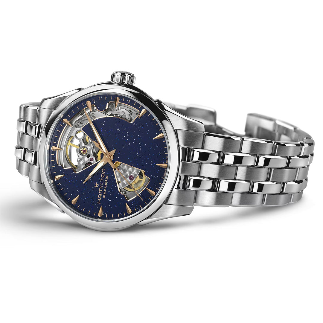 Watch in steel Jazzmaster Open Heart Lady Auto Hamilton