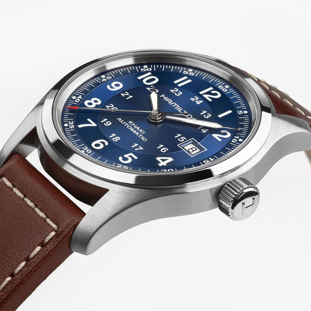 Orologio in acciaio Khaki Field Auto Hamilton