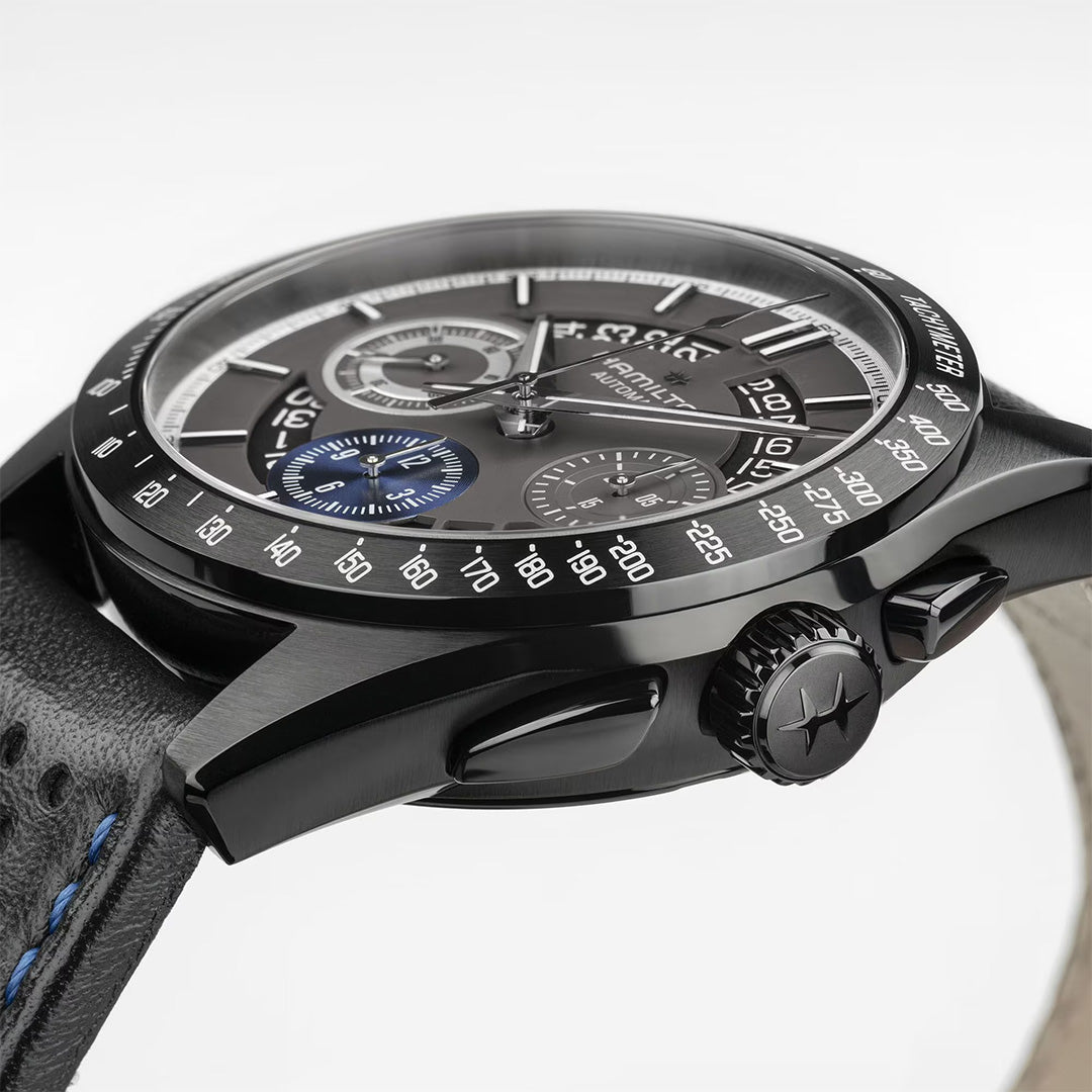 Watch in pvd-coated steel Jazzmaster Performer Autochrono Hamilton