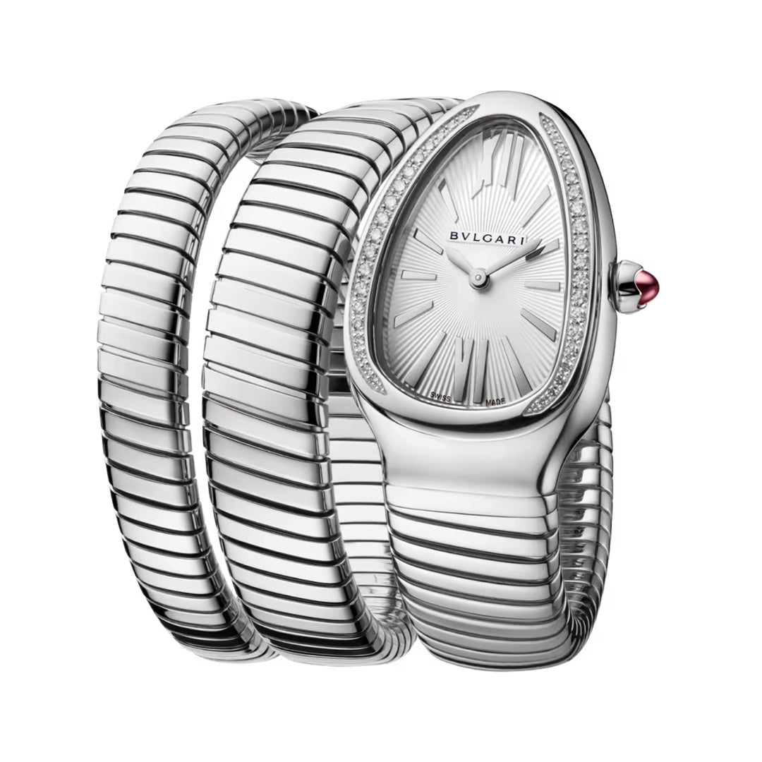 Orologio in acciaio Serpenti Tubogas Bulgari