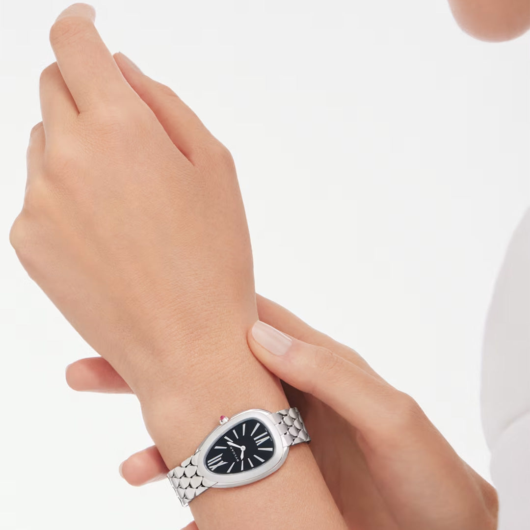 Watch in steel Serpenti Seduttori Bulgari