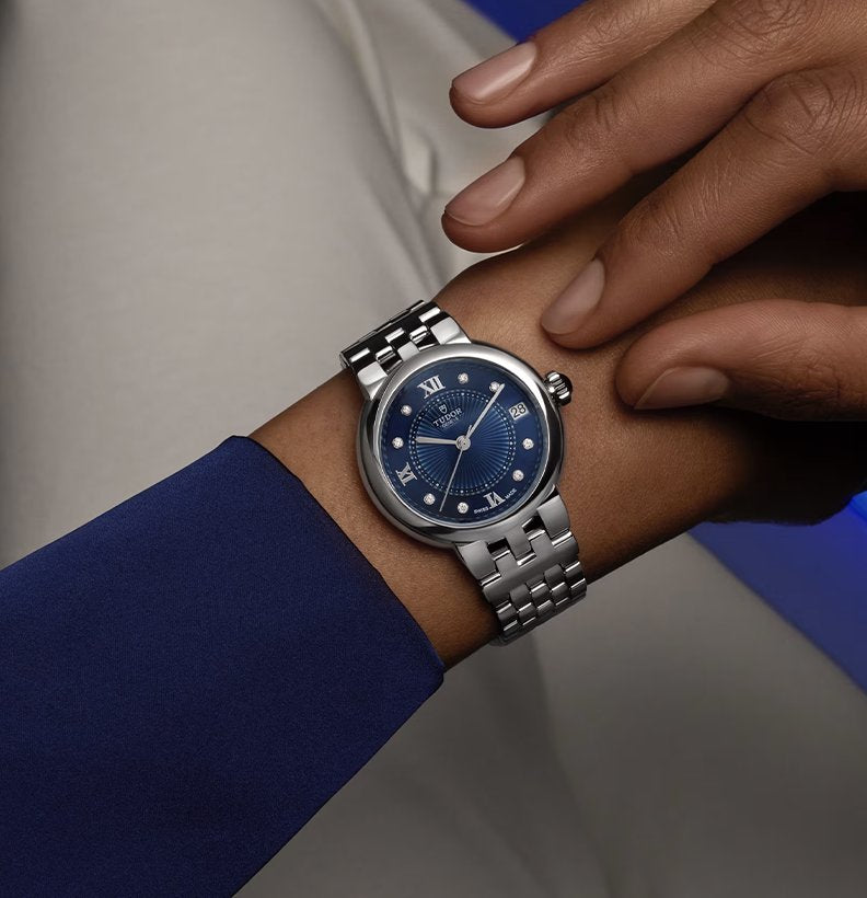 Watch in steel Clair de Rose, 26 mm Tudor