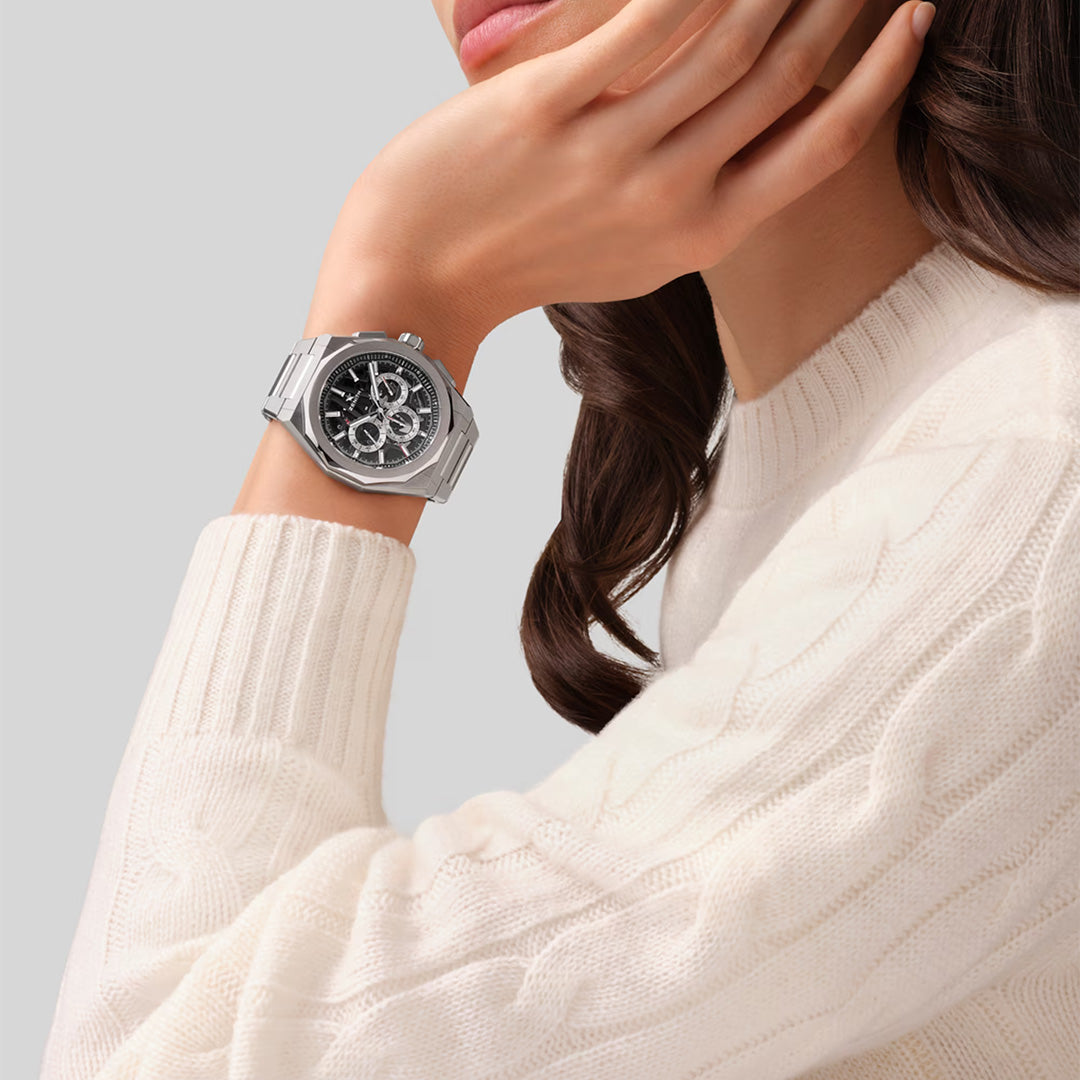 Orologio in acciaio Defy Skyline Chronograph Skeleton Zenith