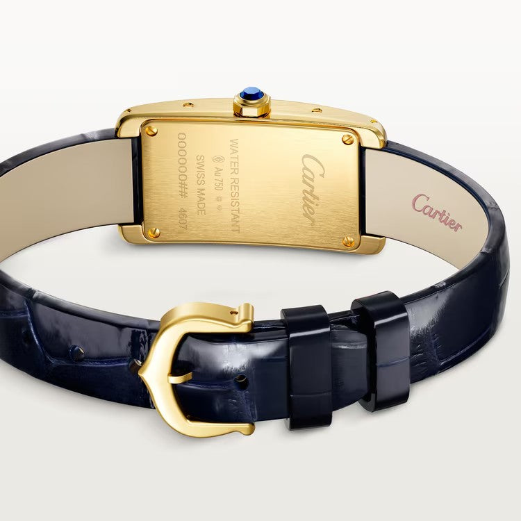 Watch in yellow gold Tank Américaine Cartier