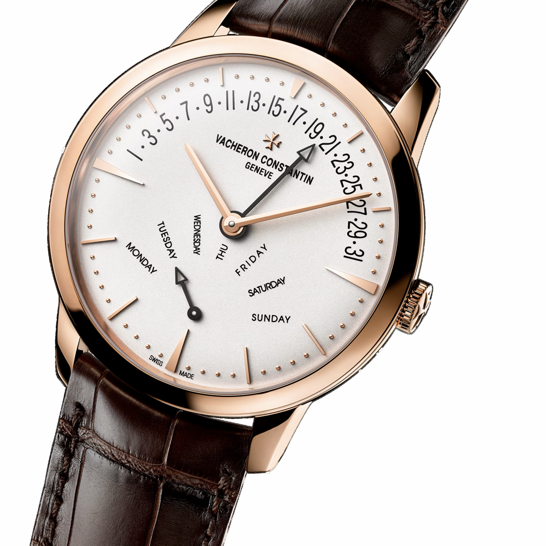 Orologio in oro rosa Patrimony Biretrogrado Giorno e Data Vacheron constantin