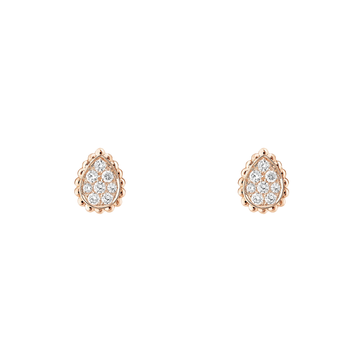 Gioiello in oro rosa Orecchini a bottone Serpent Bohème Boucheron