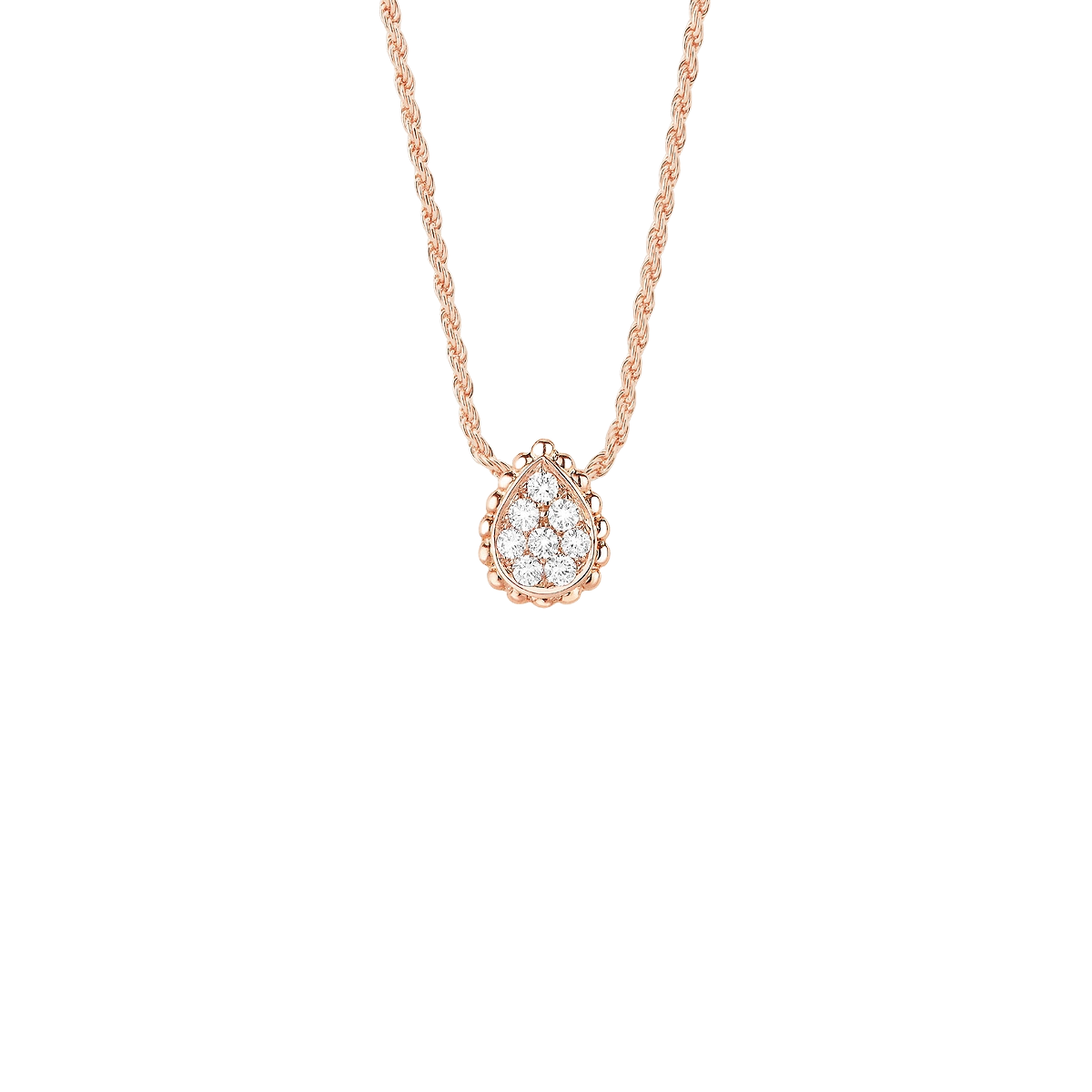 Gioiello in rose gold Serpent Bohème pendant, xs motif Boucheron
