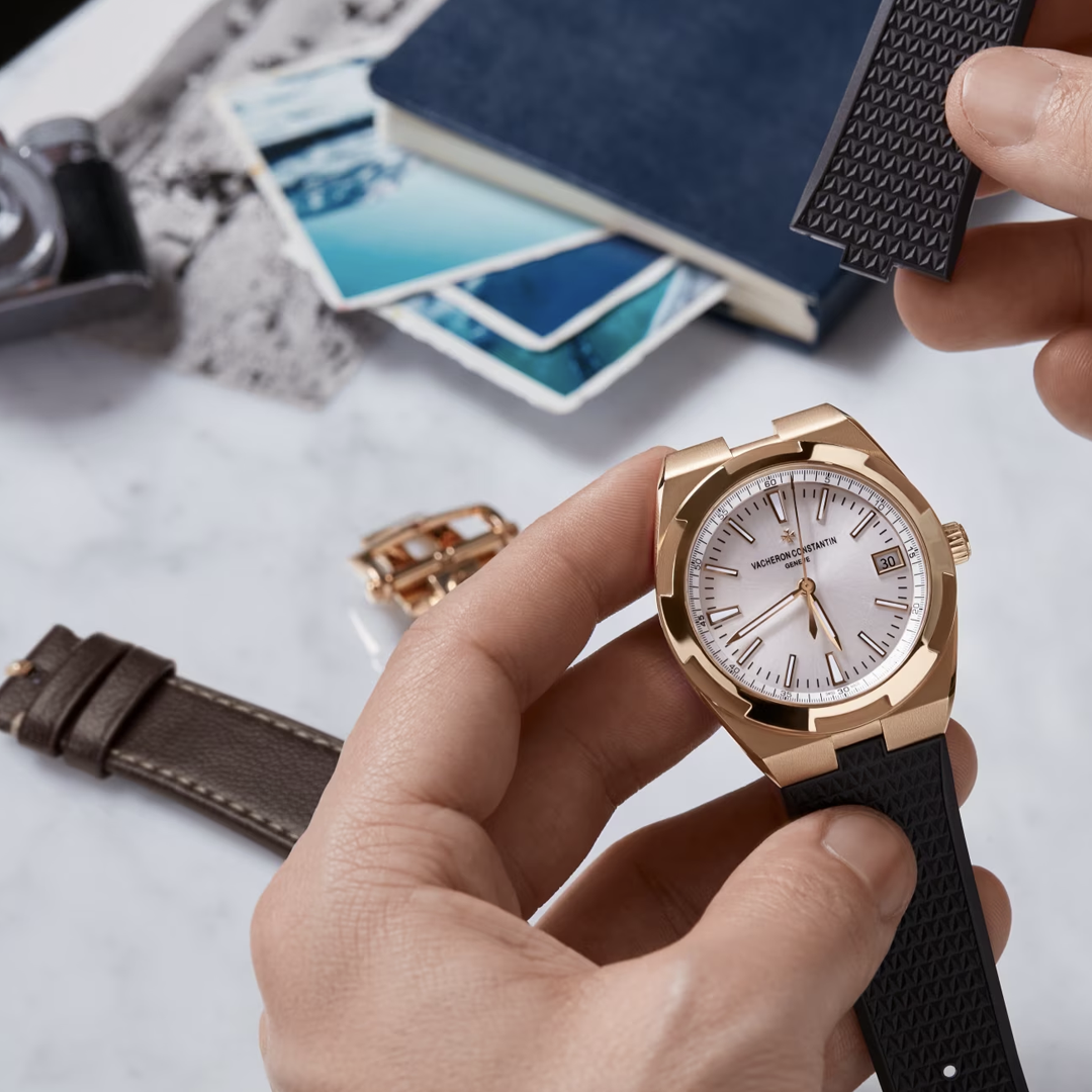 Orologio in oro rosa Overseas Automatico Vacheron constantin