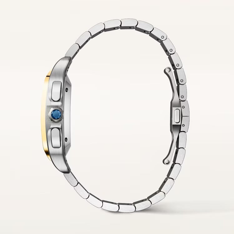 Orologio in acciaio e oro giallo Santos de Cartier Cartier