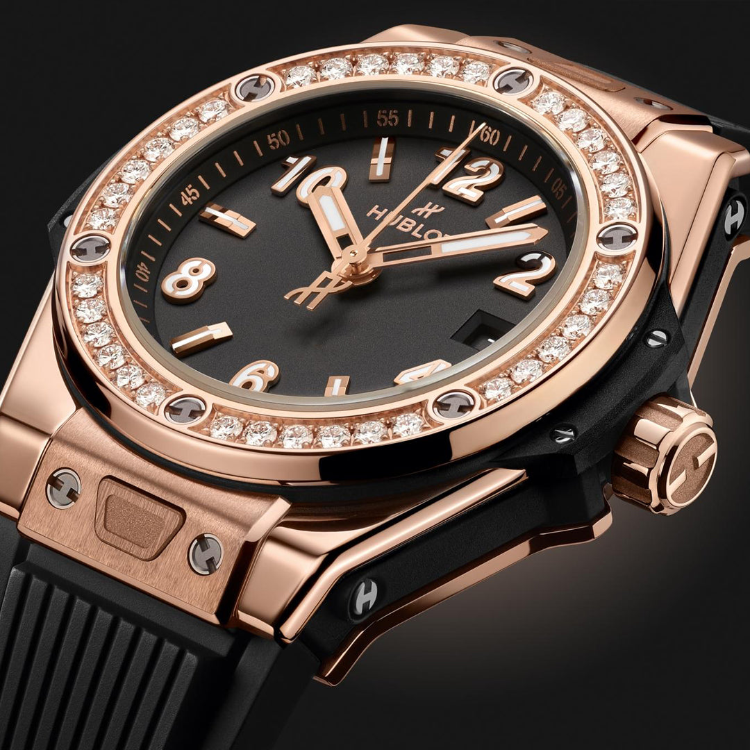 Orologio in oro rosa Big Bang One Click King Gold Diamonds Hublot