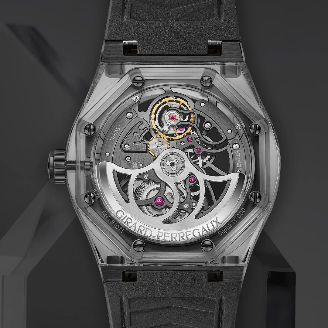 Orologio in titanio e zaffiro Laureato Absolute Light & Shade Girard perregaux