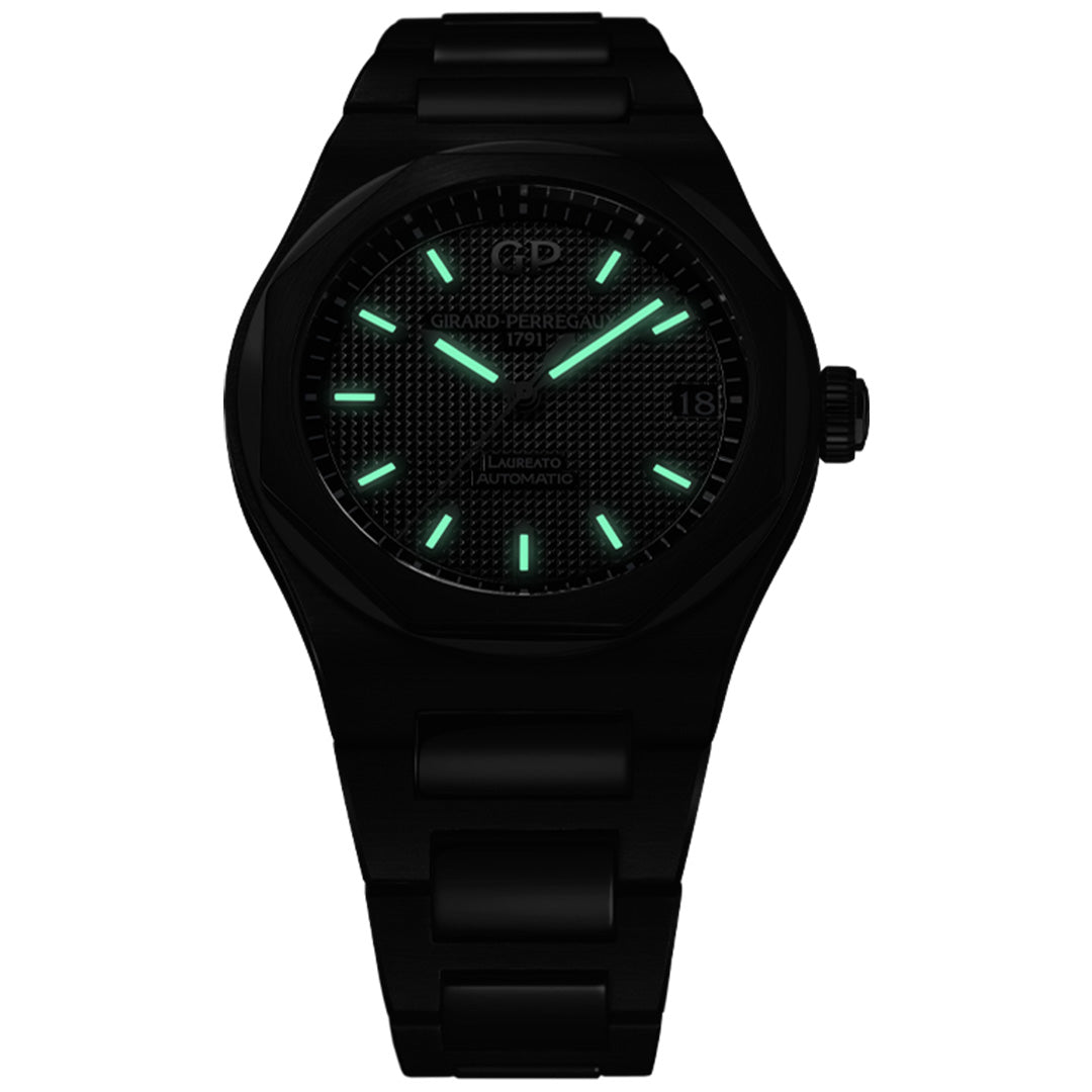 Orologio in ceramica nera Laureato Girard perregaux