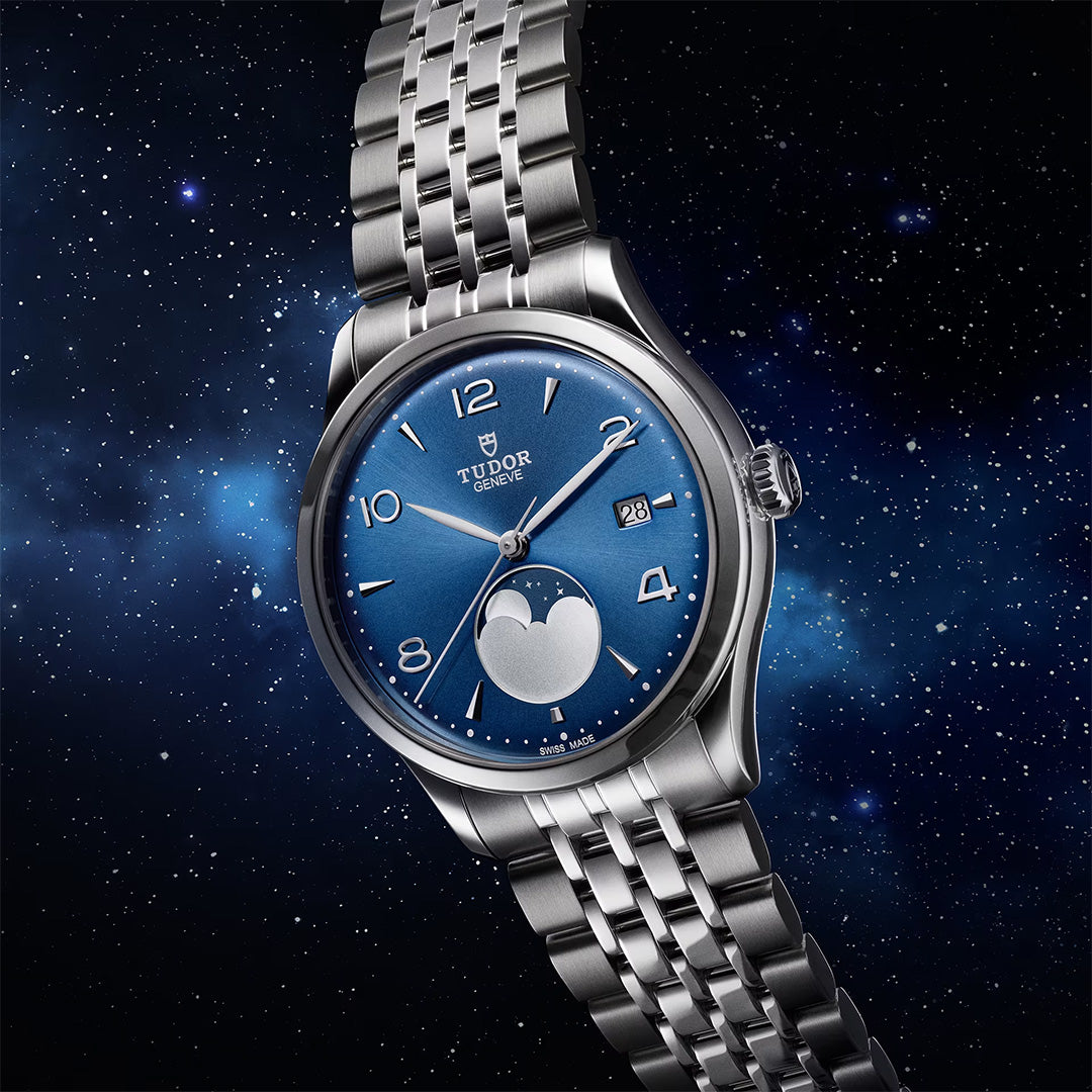 Watch in steel 1926 Luna, 39 mm Tudor