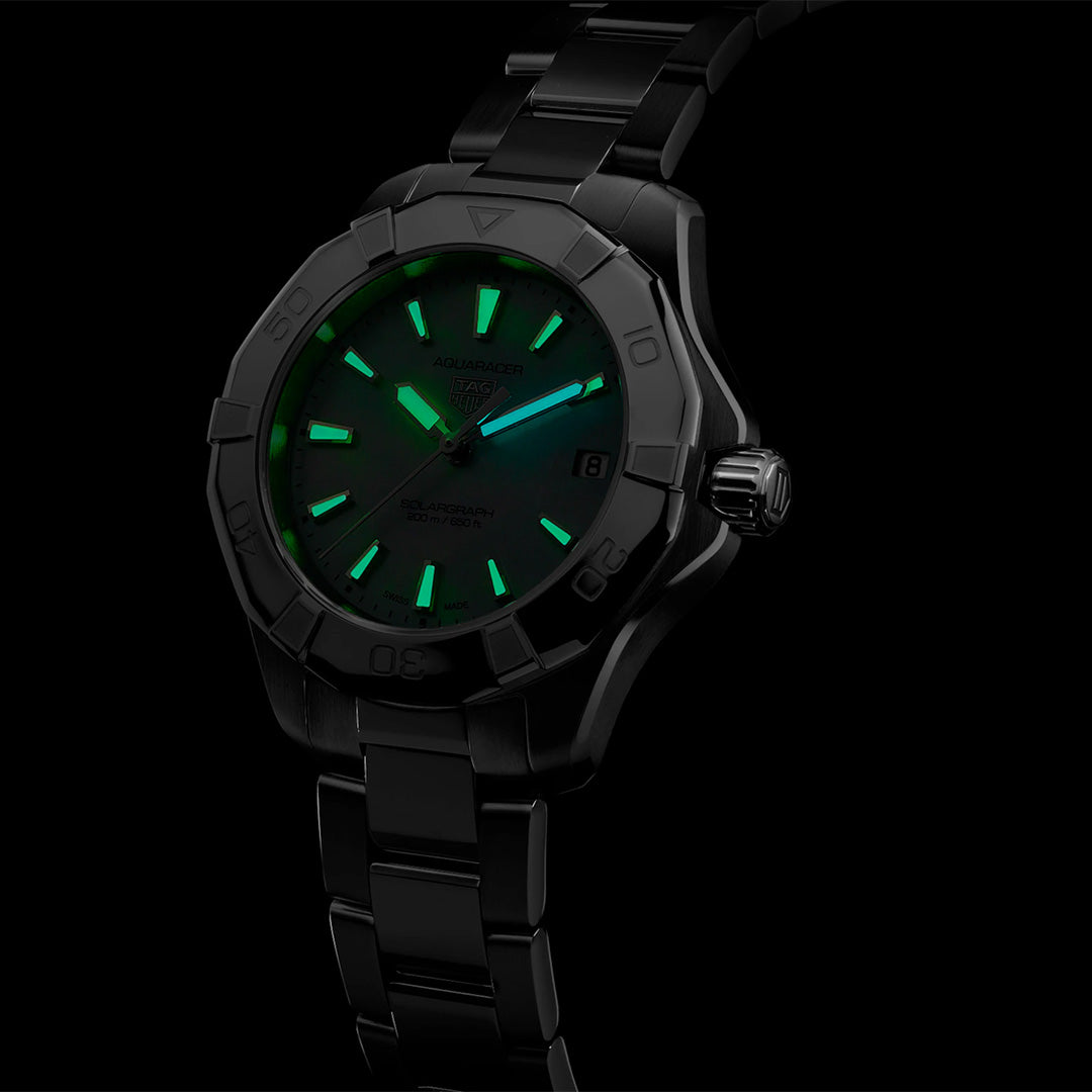 Watch in steel Aquaracer Professional 200 Solargraph Tag heuer