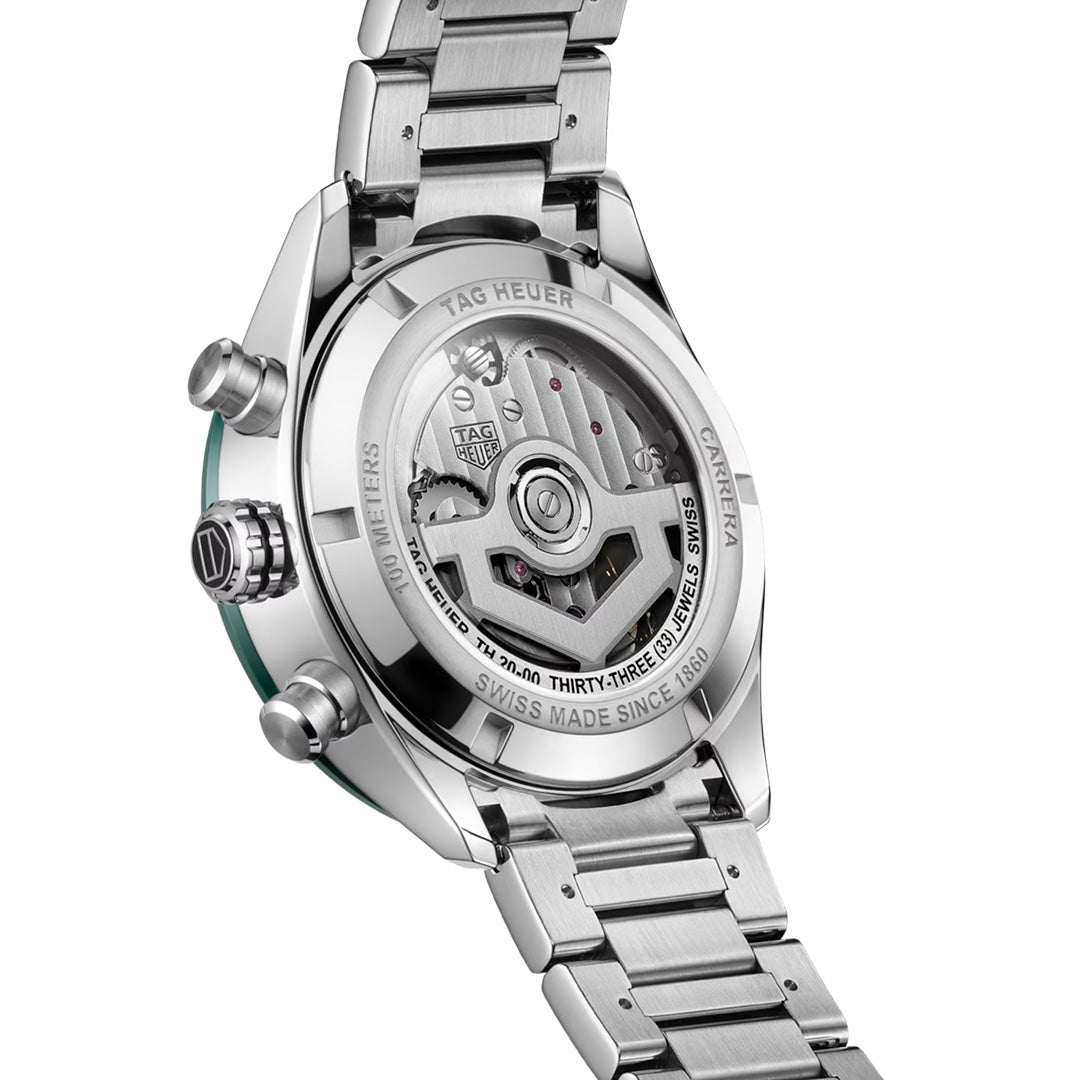 Orologio in acciaio Carrera Chronograph Tag heuer