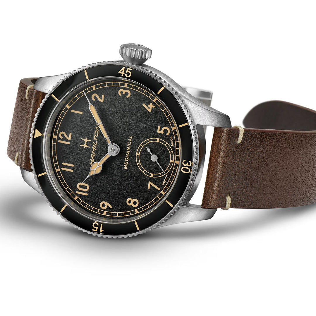 Orologio in acciaio Khaki Aviation Pilot Pioneer Mechanical Hamilton
