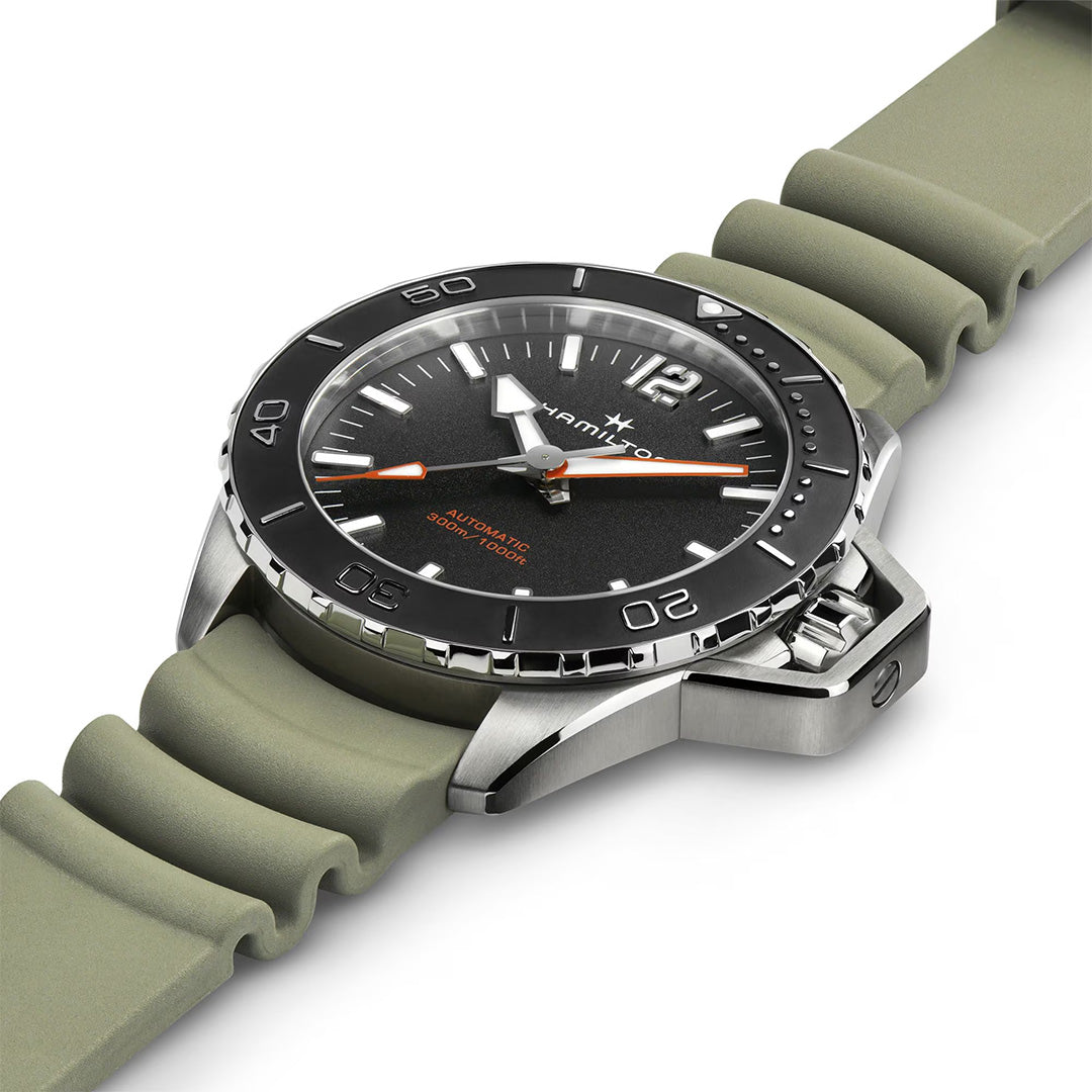 Orologio in acciaio Khaki Navy Frogman Auto Hamilton