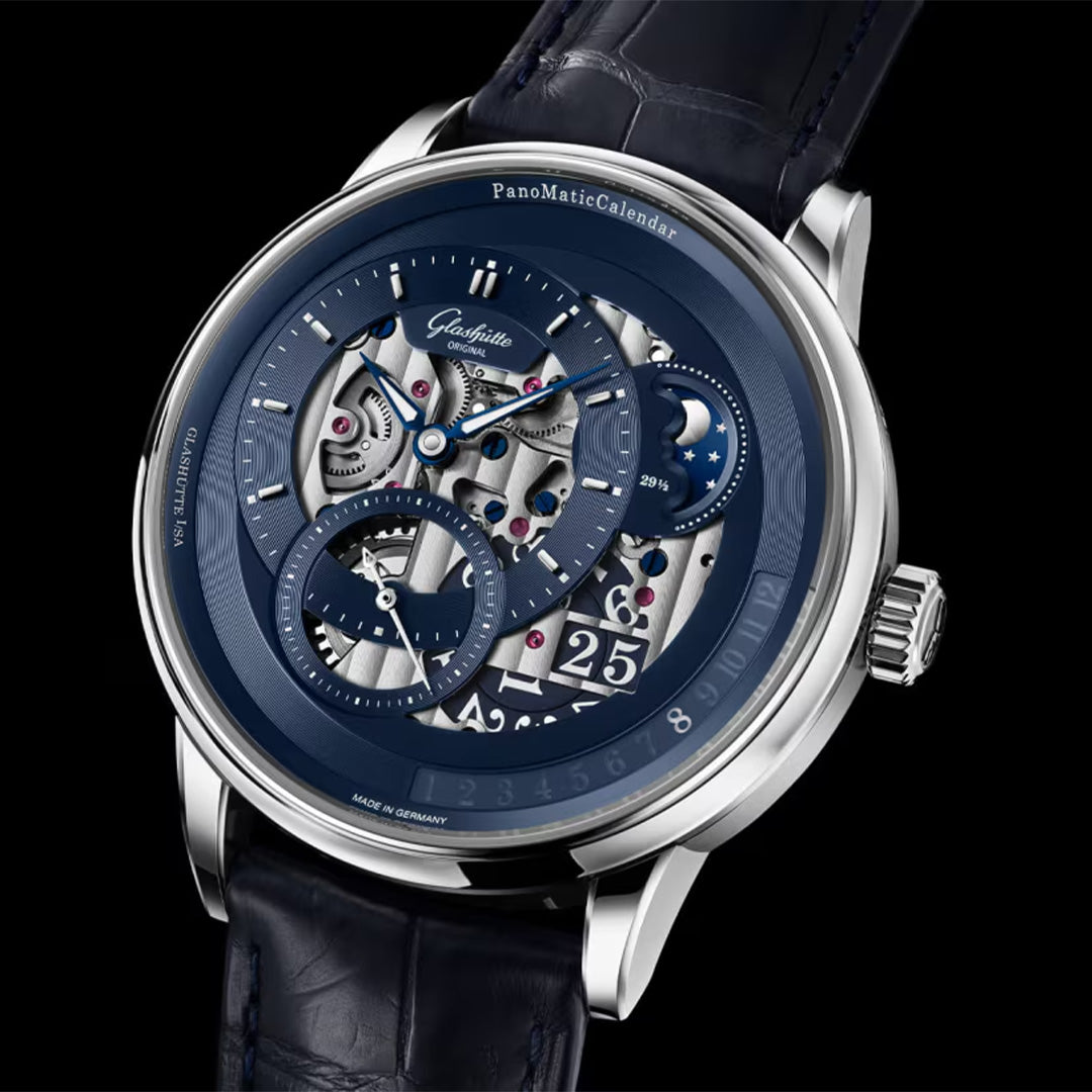 Watch in platinum PanoMaticCalendar Glashutte original