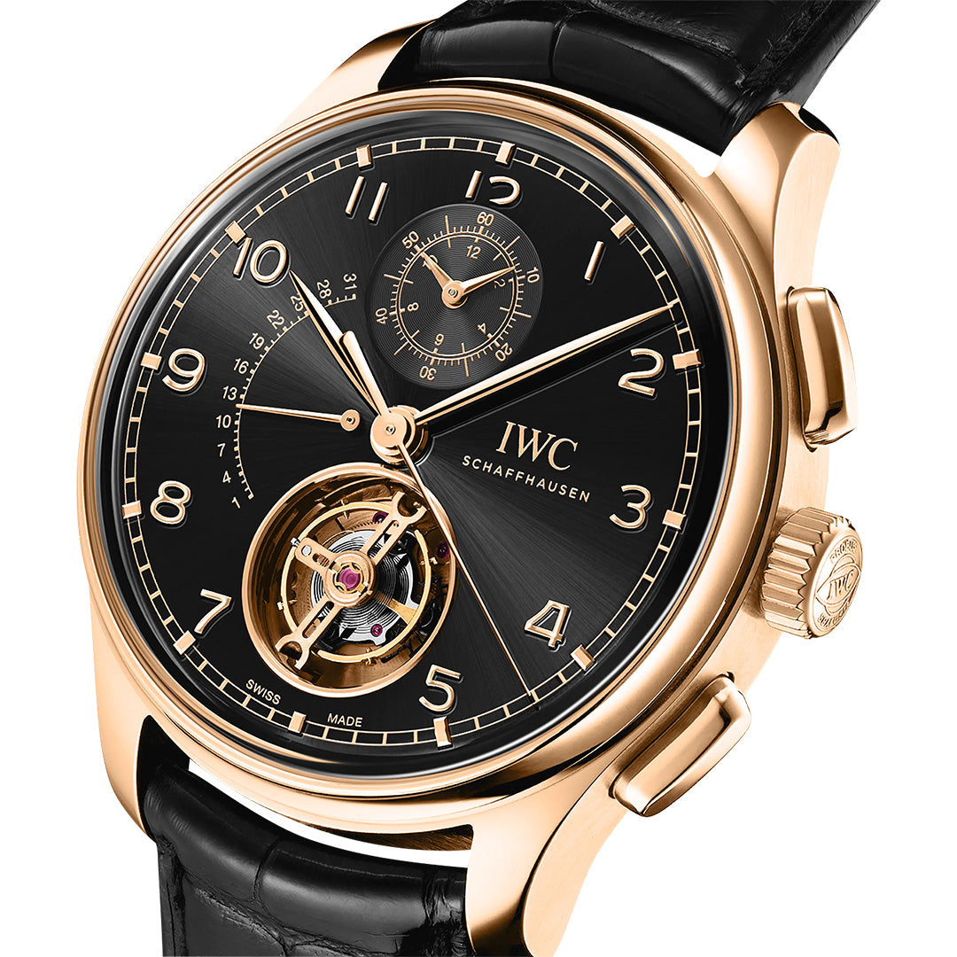 Watch in armor gold Portugieser Tourbillon Rétrograde Chronograph Iwc
