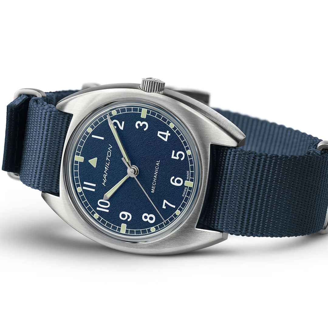 Orologio in acciaio Khaki Aviation Pilot Pioneer Mechanical Hamilton