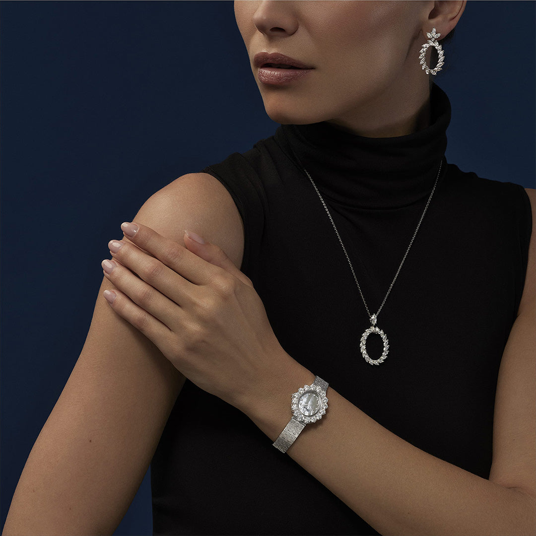 Orologio in oro bianco L'Heure du Diamant Chopard